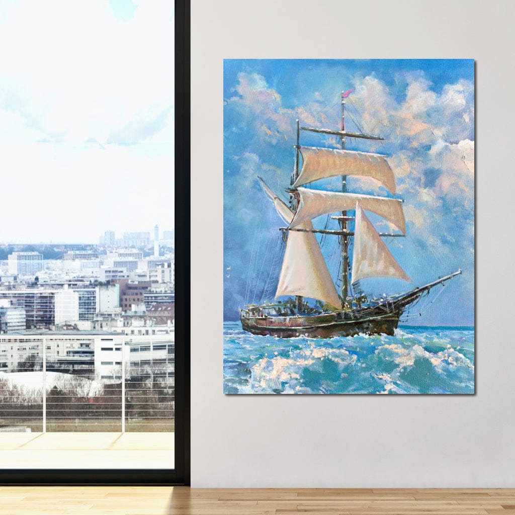 White Sails Canvas Wall Art
