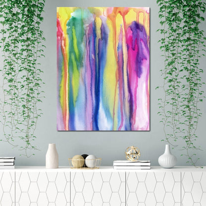 Watercolor Drip Canvas Wall Art