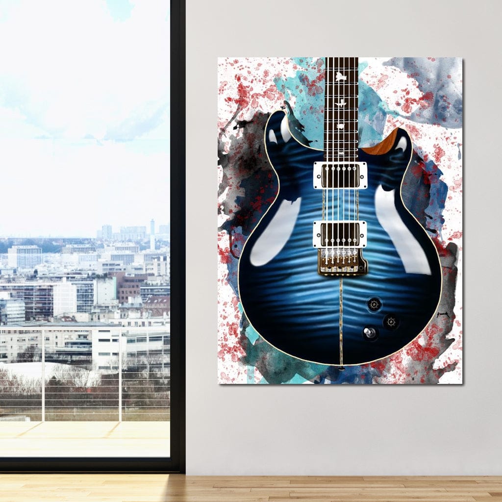 Santana's Electric Guitar Canvas Wall Art