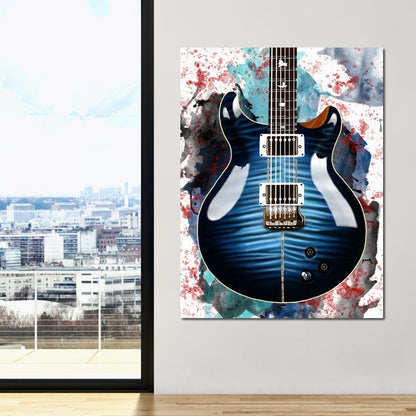 Santana's Electric Guitar Canvas Wall Art
