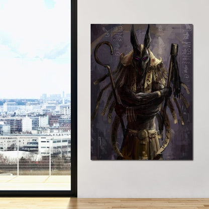 Anubis Canvas Wall Art