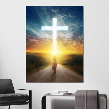 Faith Road Canvas Wall Art