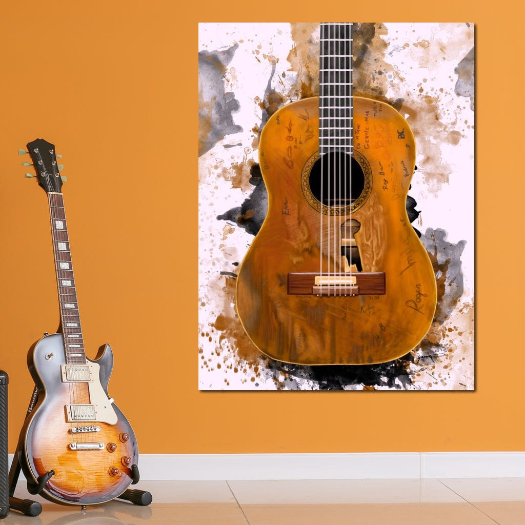 Willie Nelson's Trigger Acoustic Guitar Canvas Wall Art