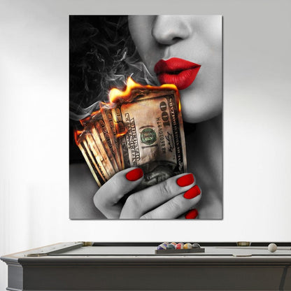 Flame Kissed Canvas Wall Art