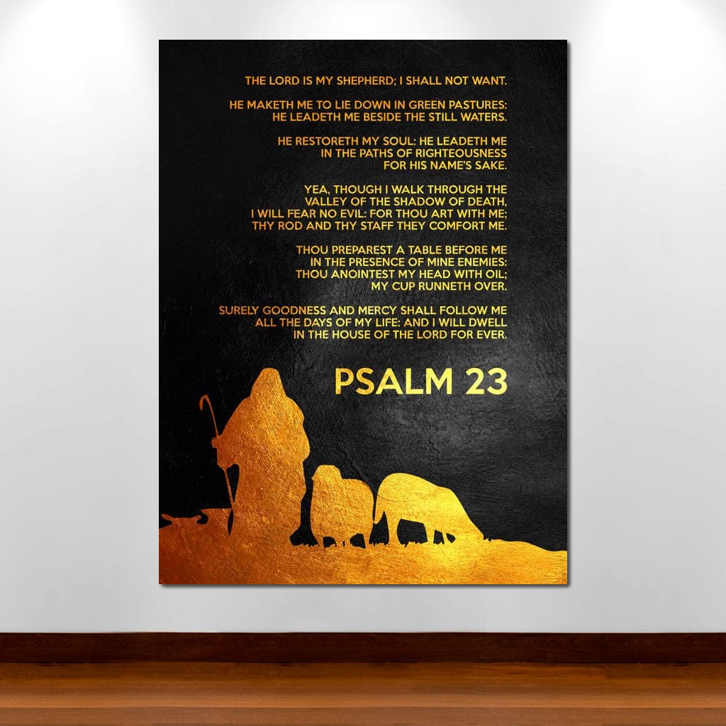 Psalm 23 Canvas Wall Art