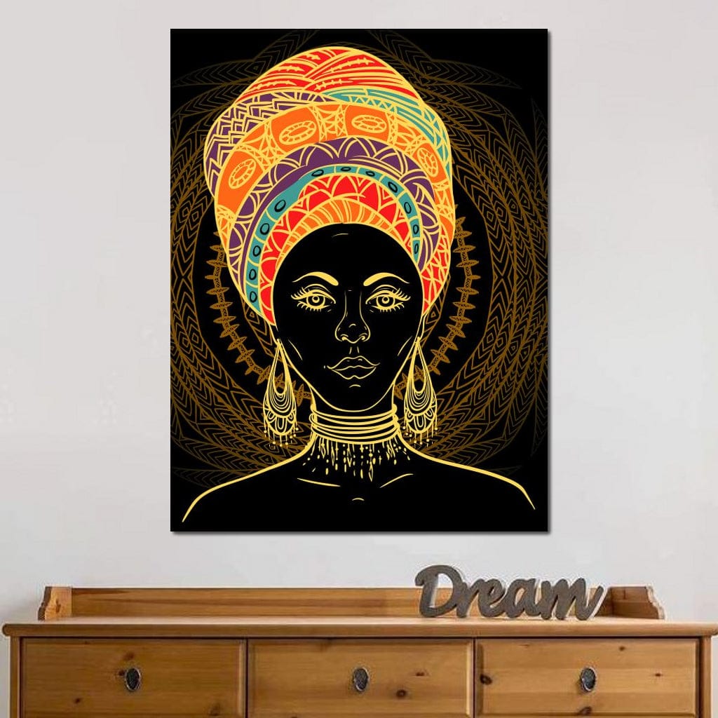 Colorful Turban Canvas Wall Art