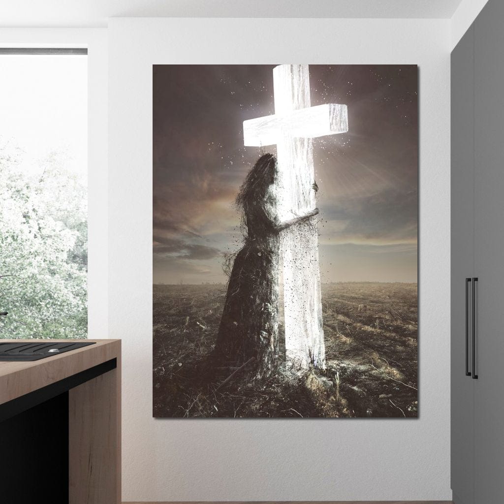 Holding Faith Canvas Wall Art