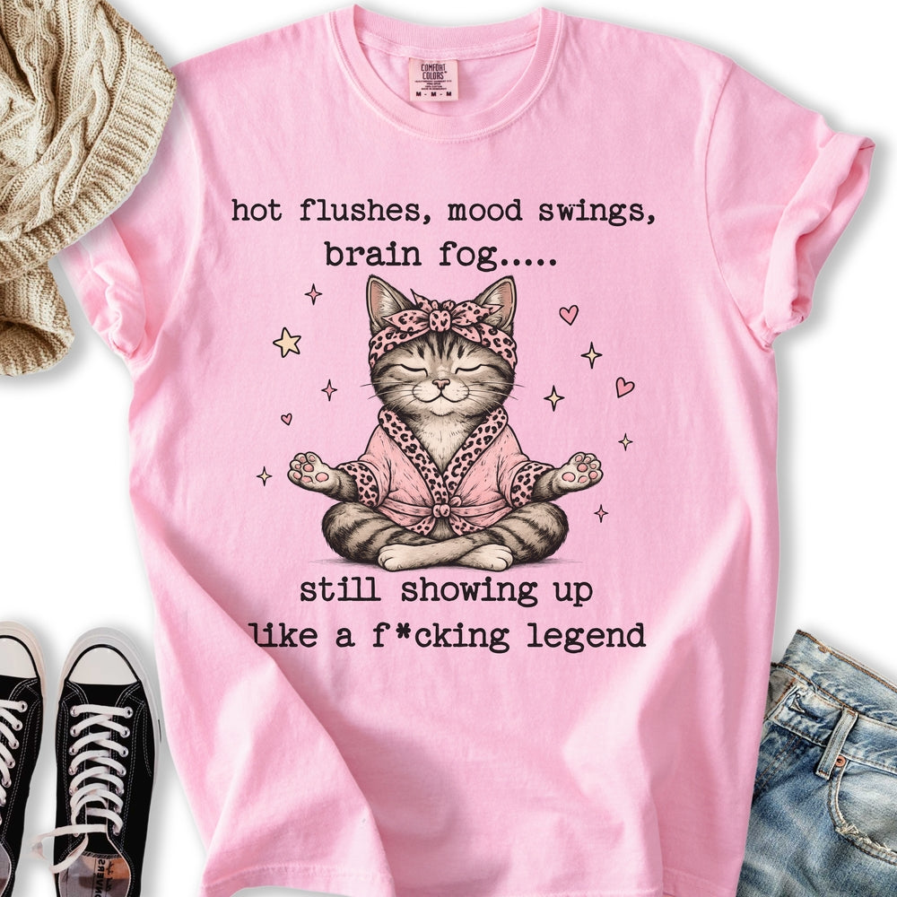 Menopause Cat Relaxed Tee
