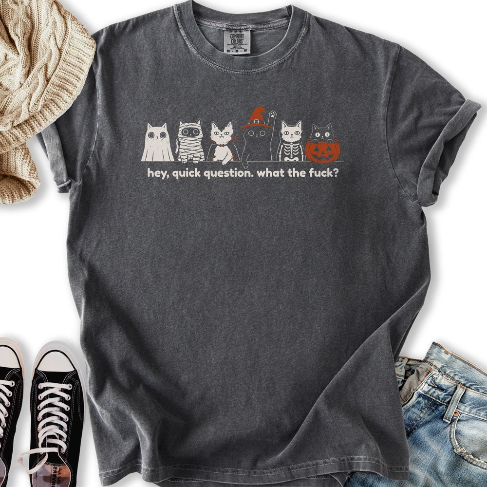 Quick Question Halloween Relaxed Tee