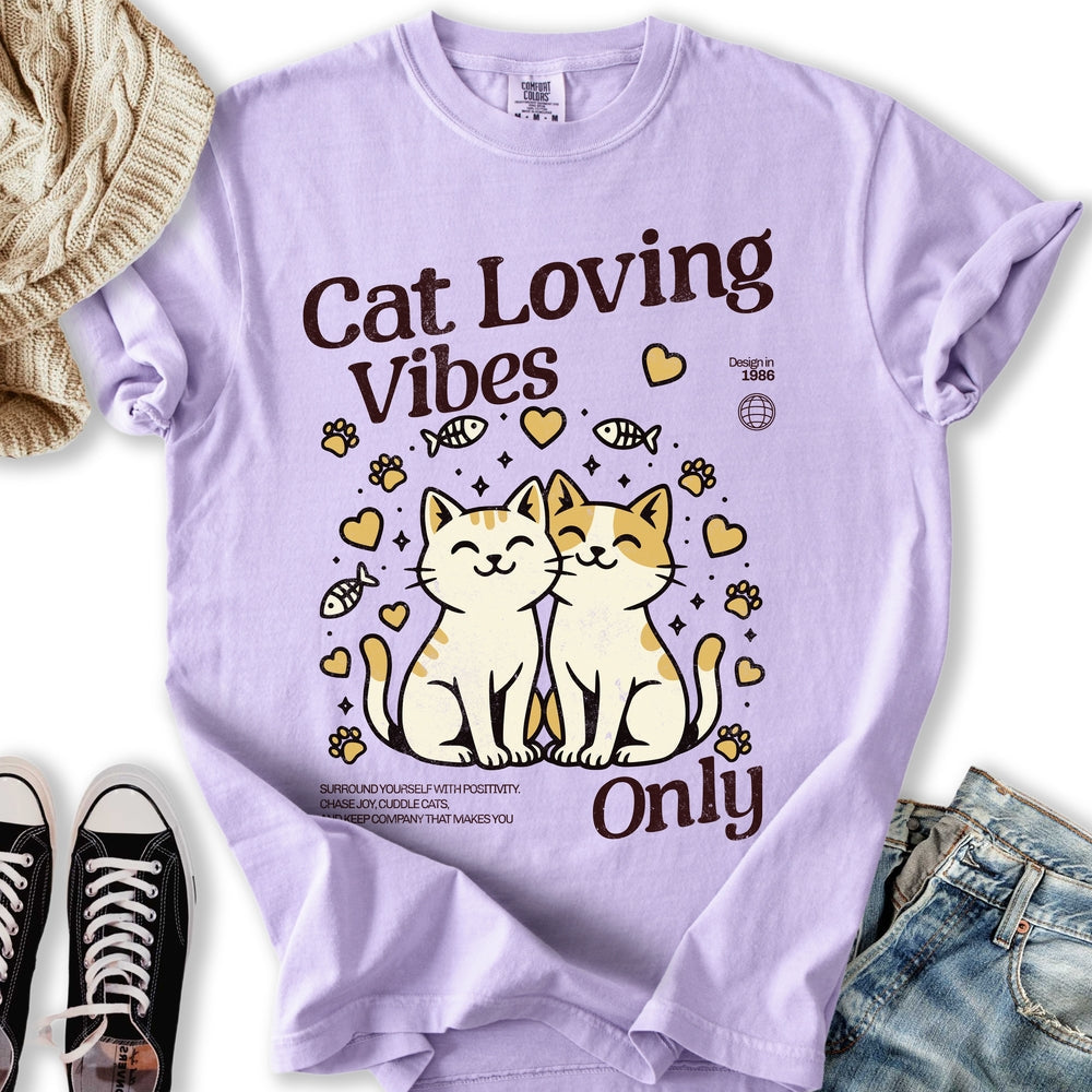 Cat Loving Vibes Relaxed Tee