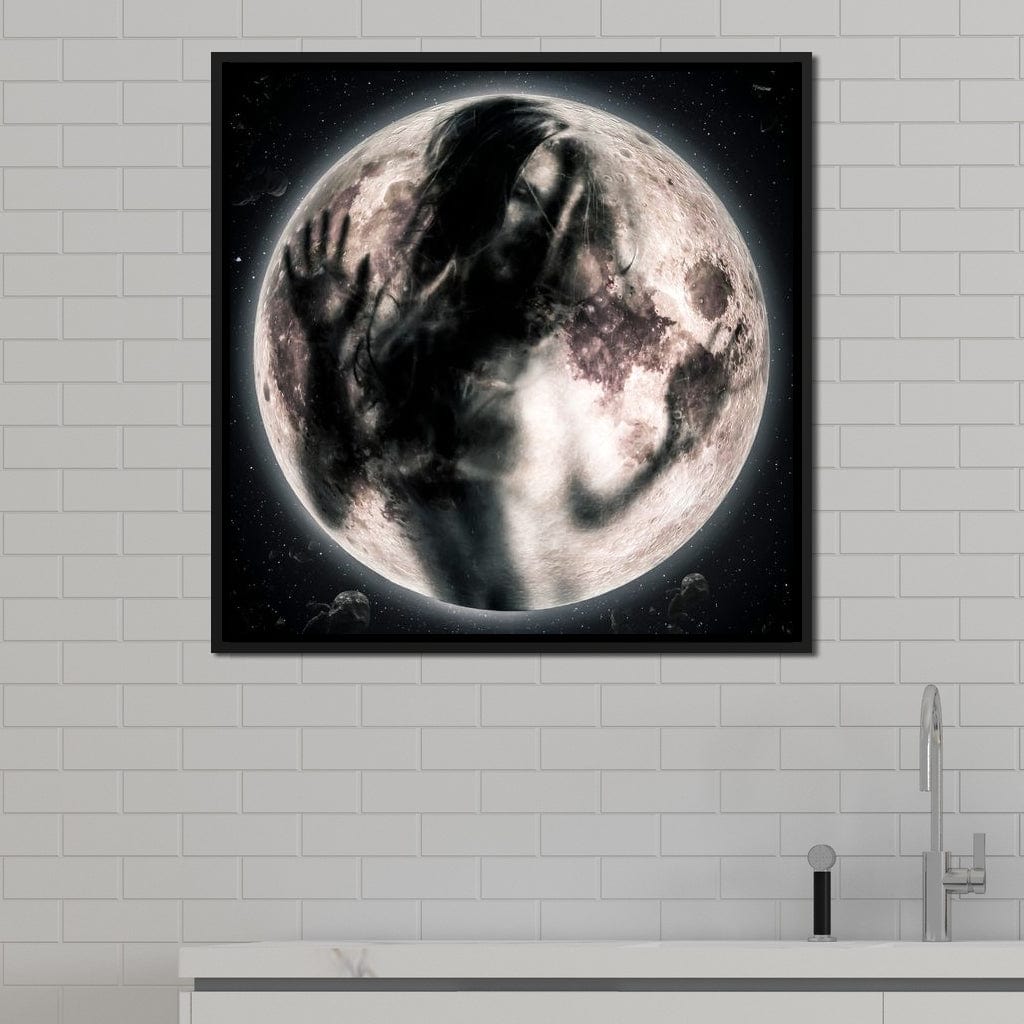 Moon Girl Canvas Wall Art
