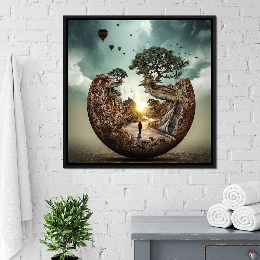 Sunrise Road Canvas Wall Art