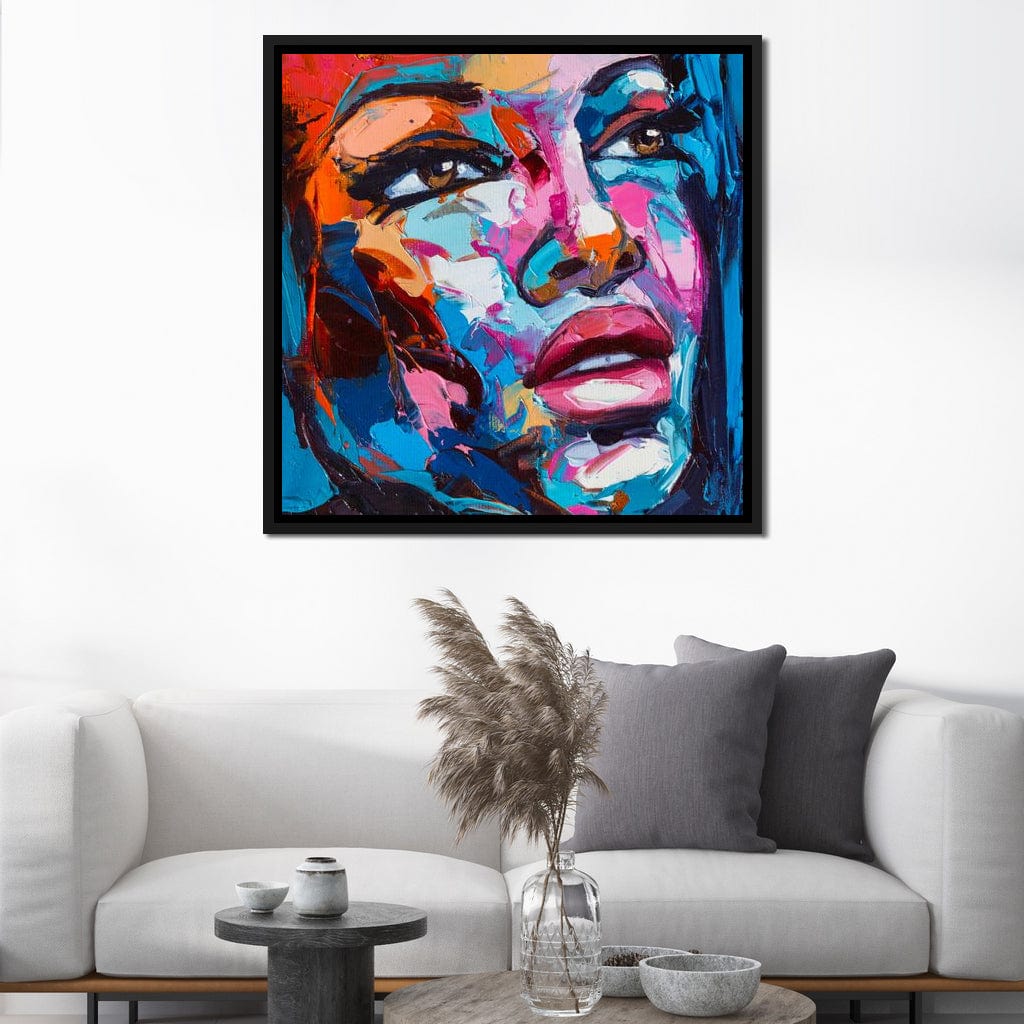Violet Portrait Canvas Wall Art