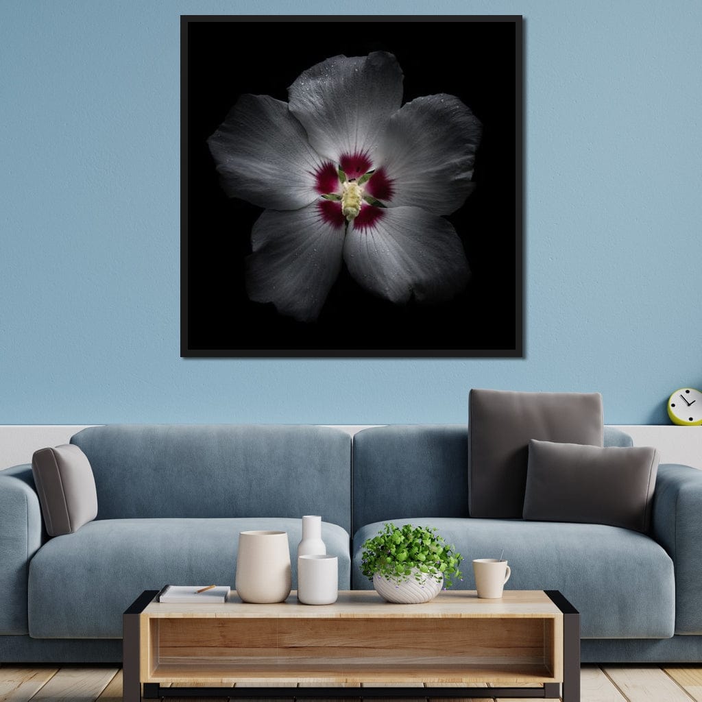 Backyard Flowers Color Version Canvas Wall Art