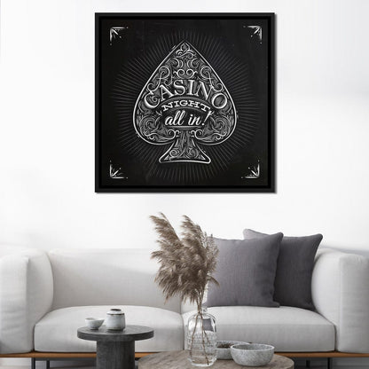 Casino Night Canvas Wall Art