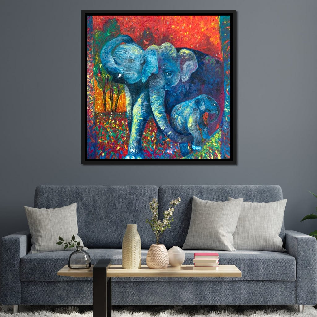 Enlightened by Family Canvas Wall Art