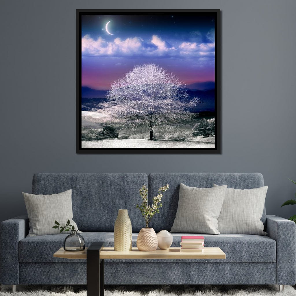 Fantasy Winter Scene Canvas Wall Art