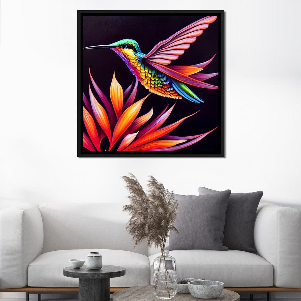 Hummingbird Canvas Wall Art
