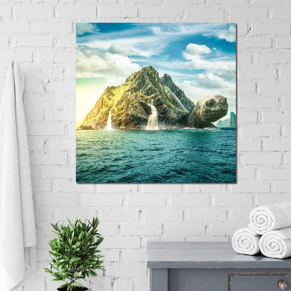 Turtle Island Canvas Wall Art