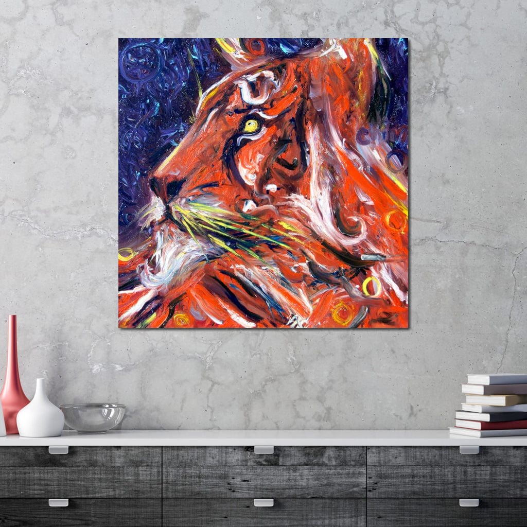 Whiskers Canvas Wall Art