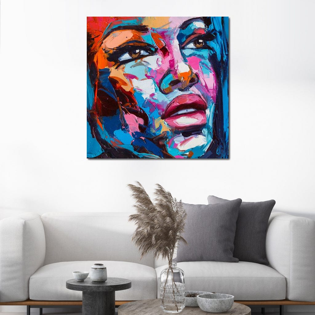 Violet Portrait Canvas Wall Art