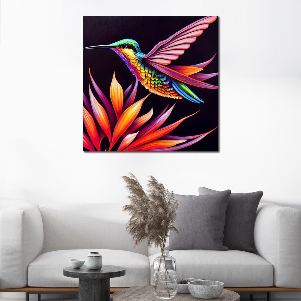 Hummingbird Canvas Wall Art