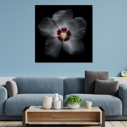 Backyard Flowers Color Version Canvas Wall Art