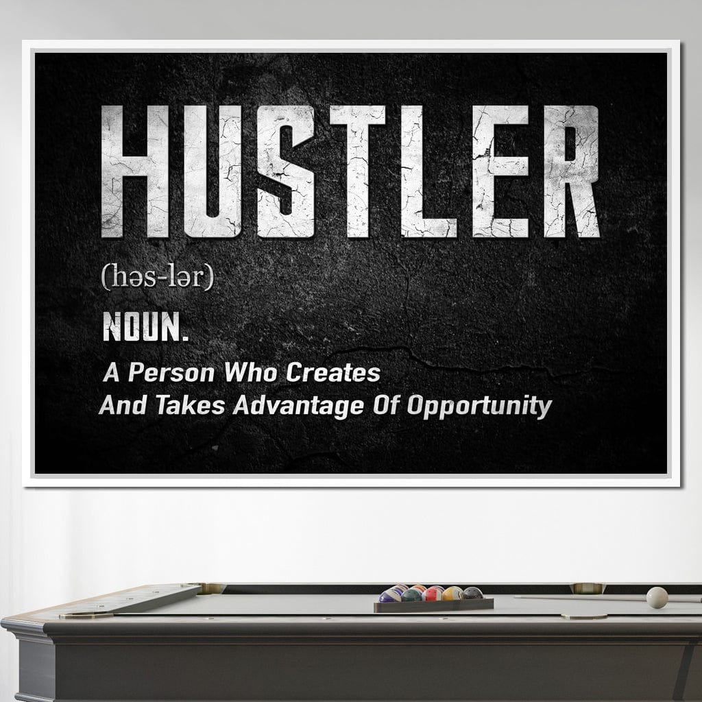 Hustle Canvas Wall Art
