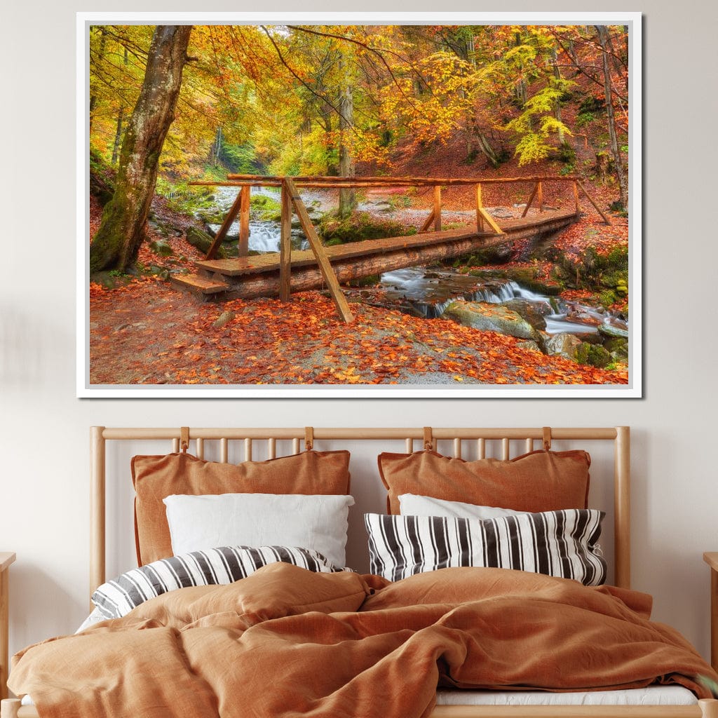 Wooden Bridge Canvas Wall Art