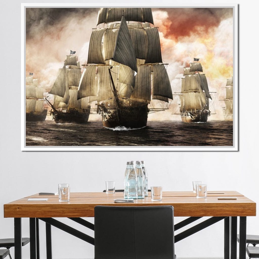 Pirate Fleet Canvas Wall Art
