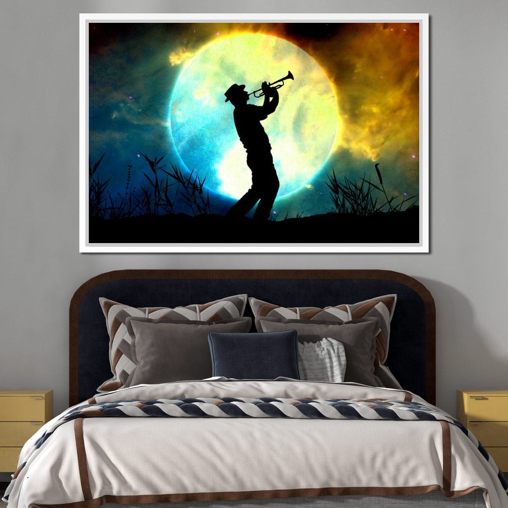 Space Trumpeter Canvas Wall Art