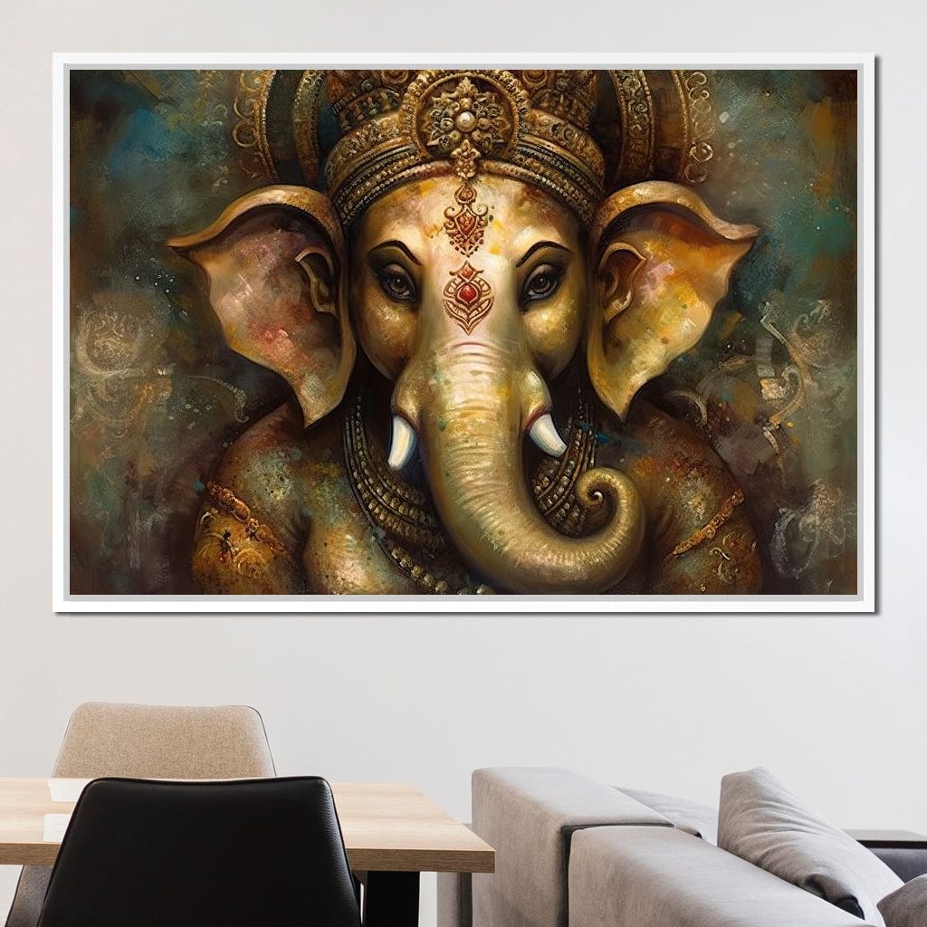 Ganesha's Intelligence Canvas Wall Art