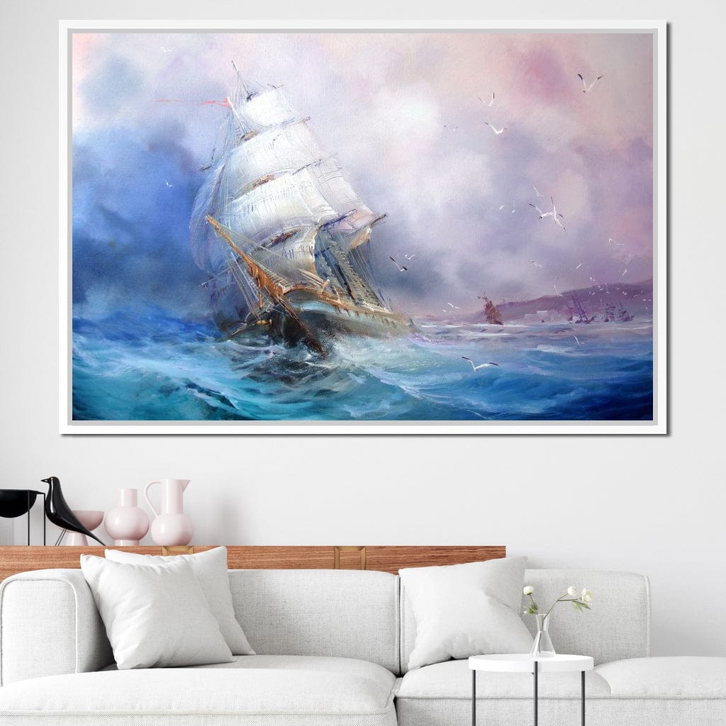 Trading Ship Canvas Wall Art