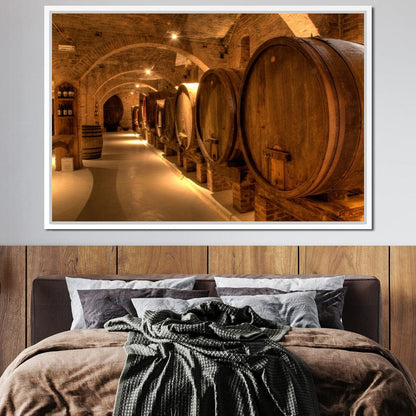 Wine Cellar in the Abbey Canvas Wall Art
