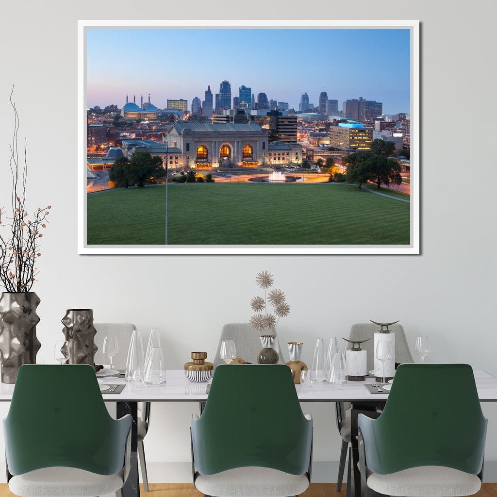 Kansas City Skyline Canvas Wall Art