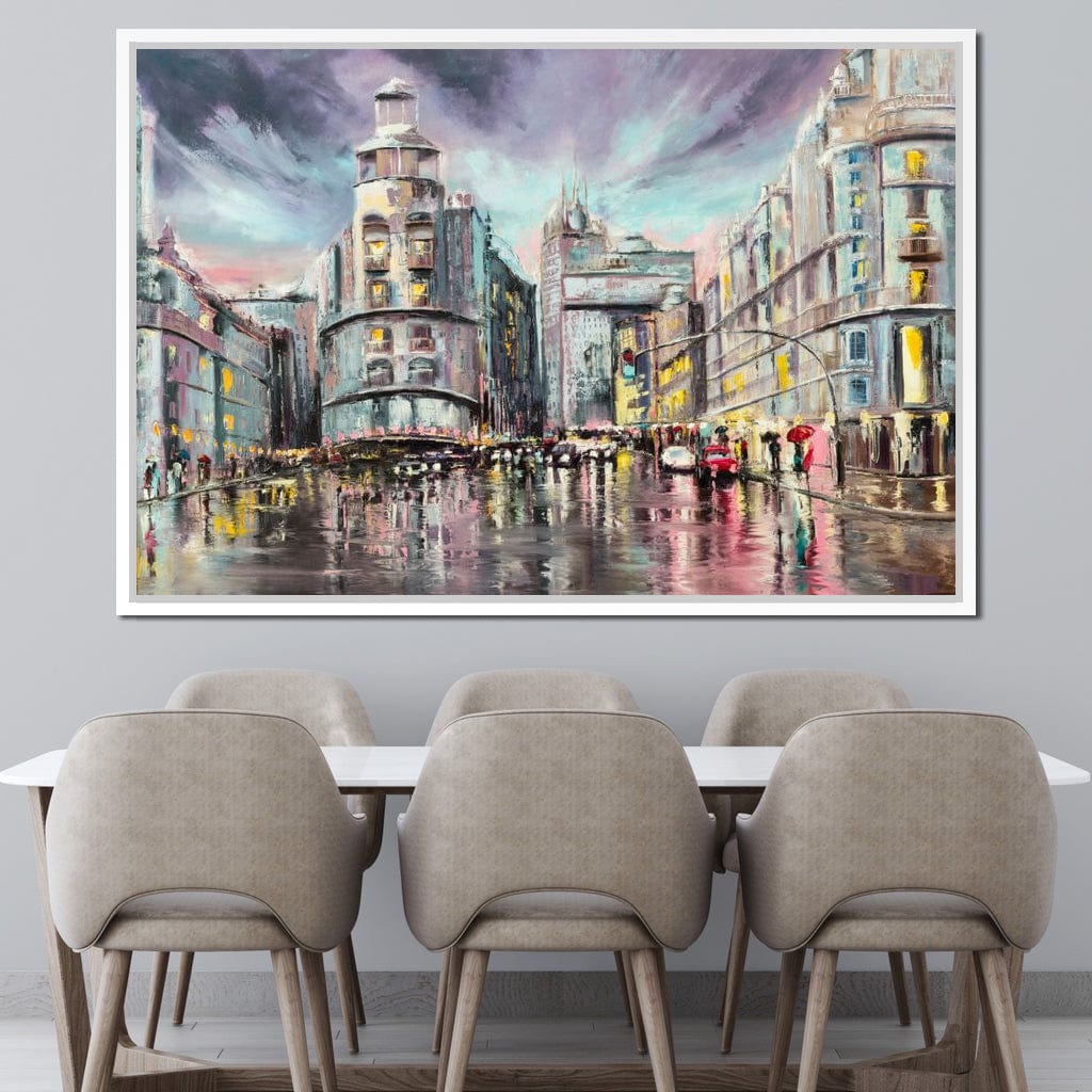 Avenue de Paris Canvas Wall Art
