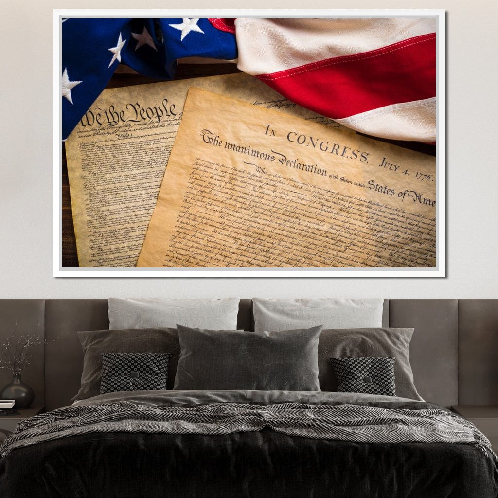 July 4th, 1776 Canvas Wall Art