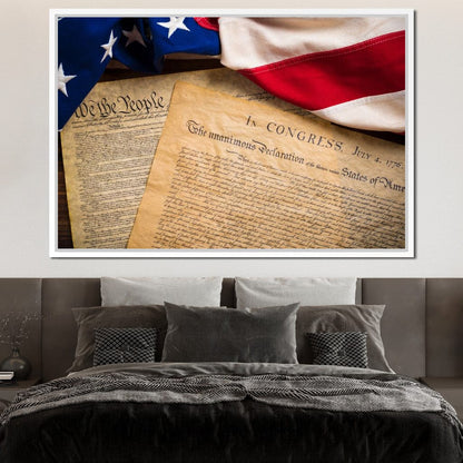 July 4th, 1776 Canvas Wall Art