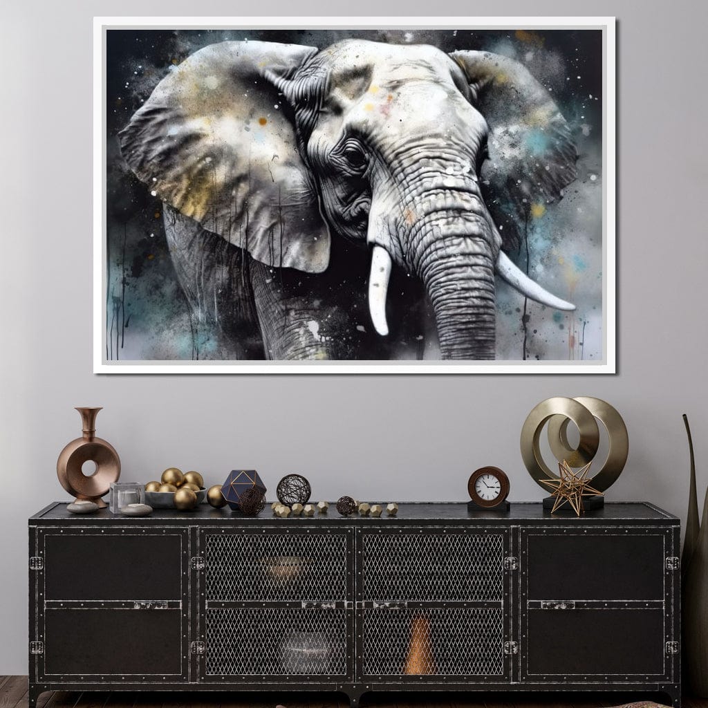 Urban Jungle: Elephant Canvas Wall Art