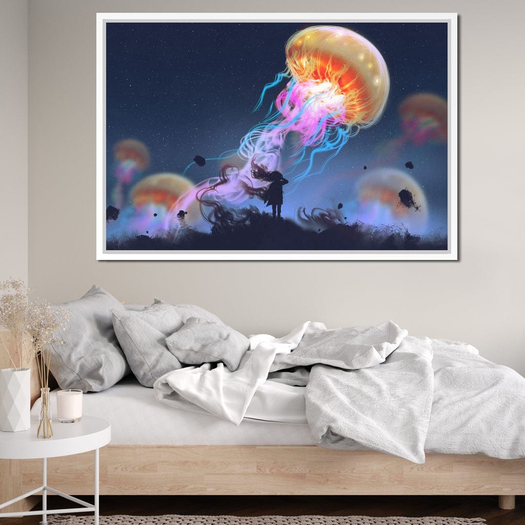 Giant Jellyfish Canvas Wall Art