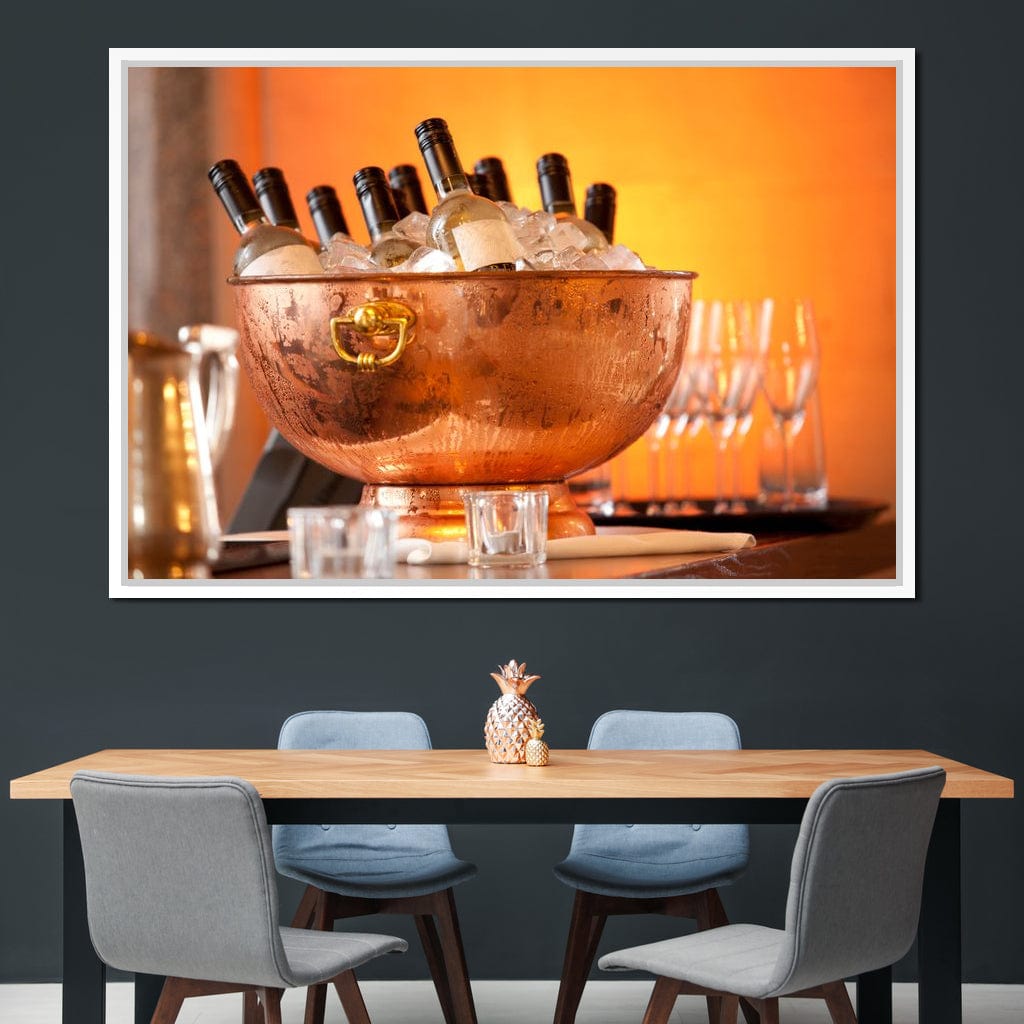 Chilled Wine Canvas Wall Art