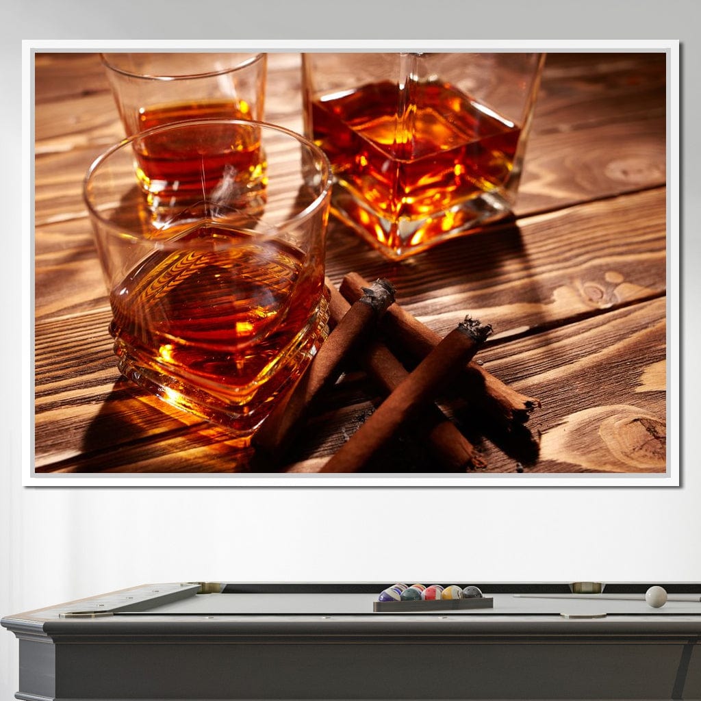 Cognac & Cigars Canvas Wall Art