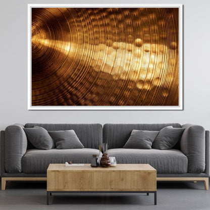 Golden Cymbal Canvas Wall Art