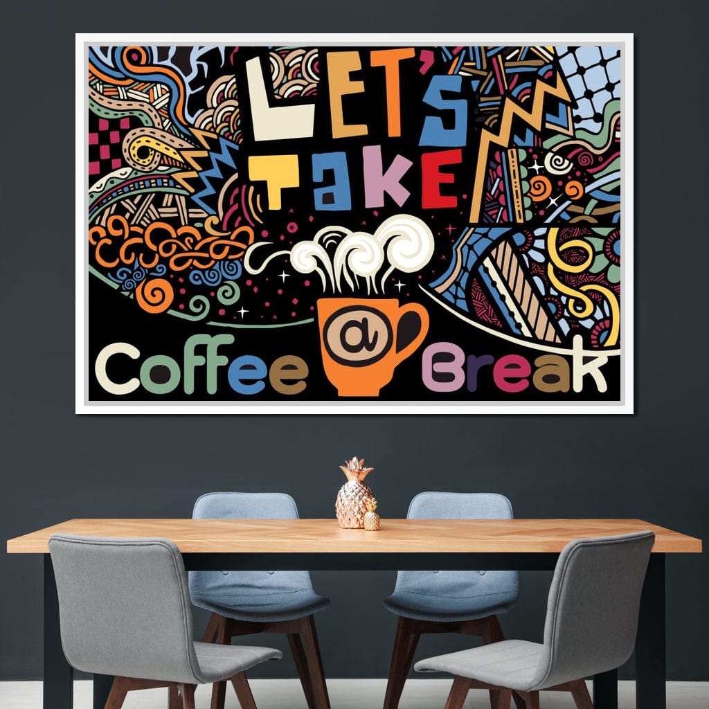 Coffee Break Canvas Wall Art