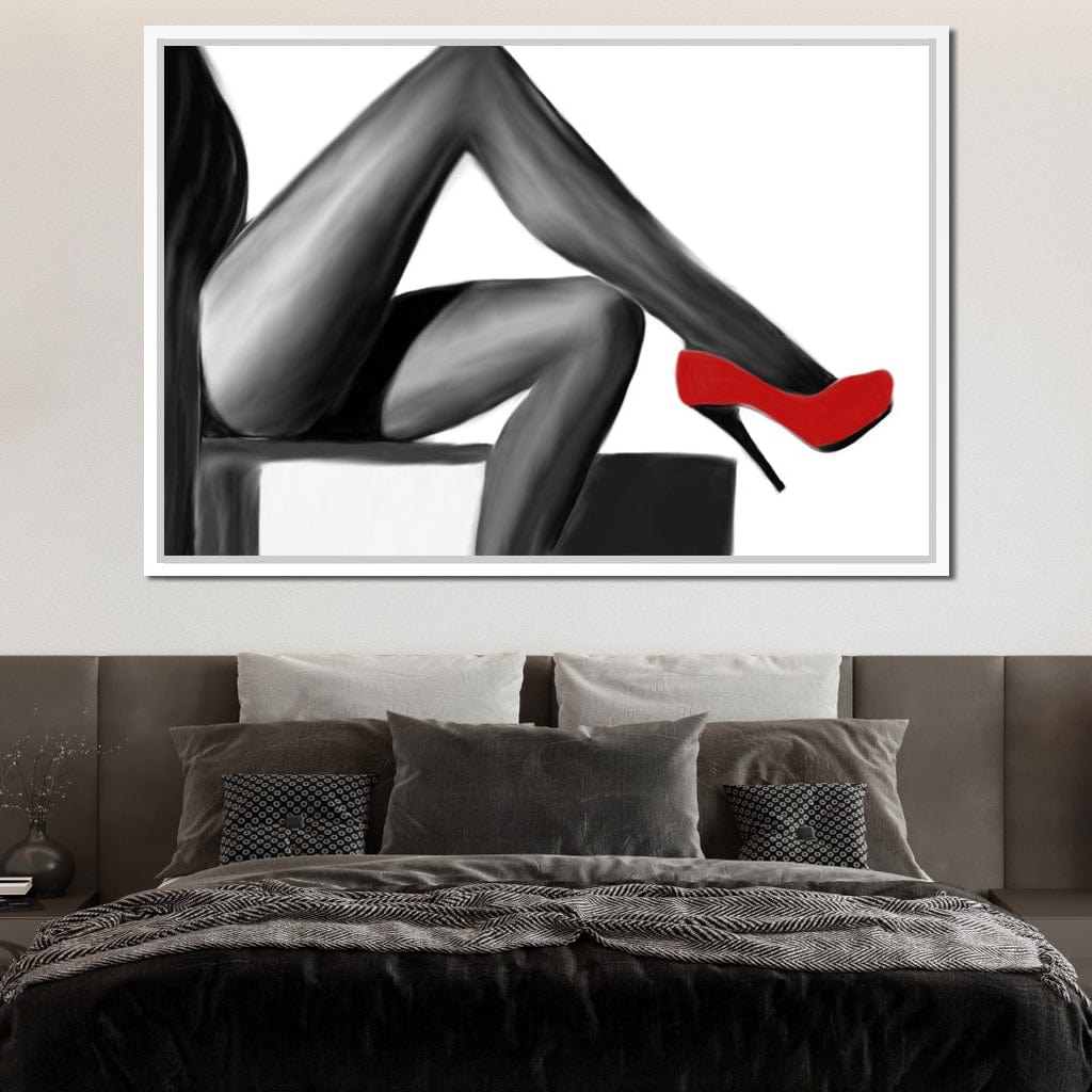 Red Stiletto Canvas Wall Art