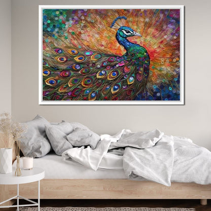 Peacock Fantasy Canvas Wall Art