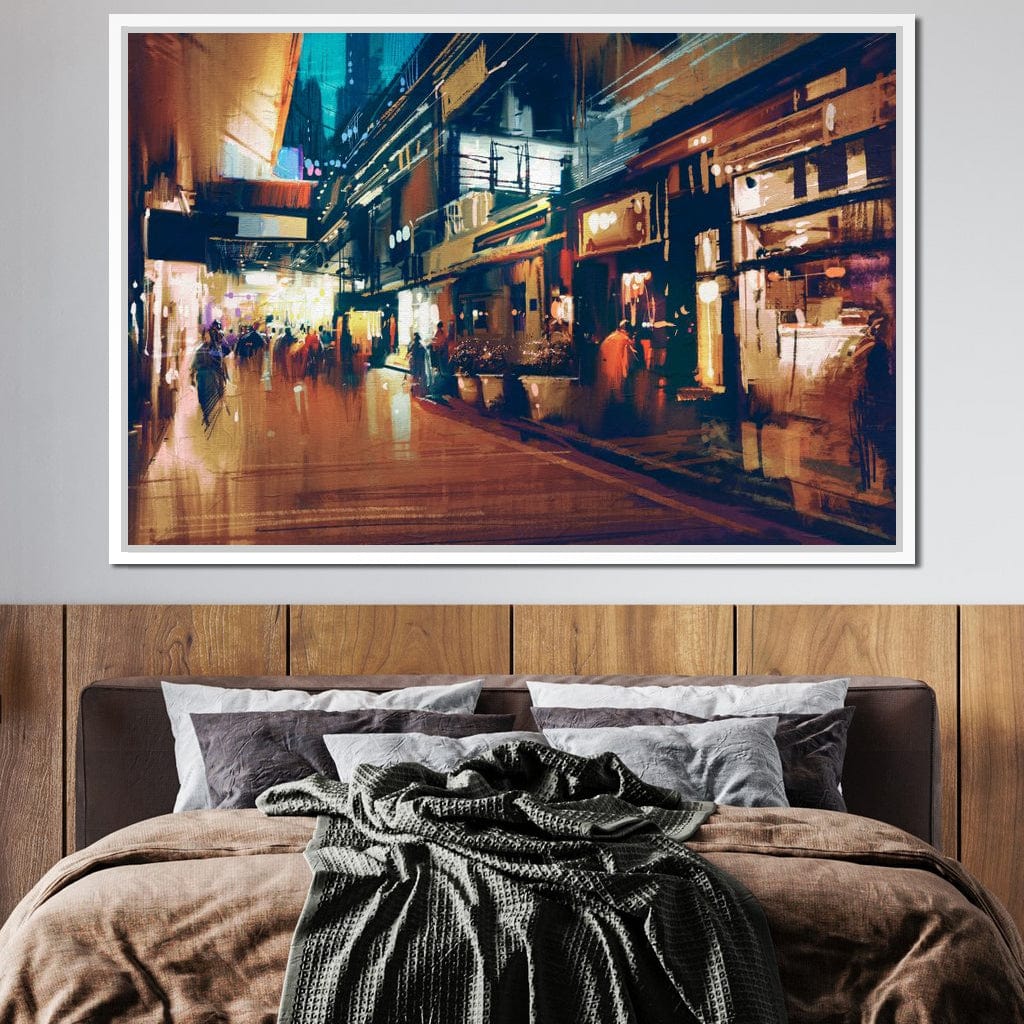 City Market Canvas Wall Art