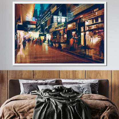 City Market Canvas Wall Art