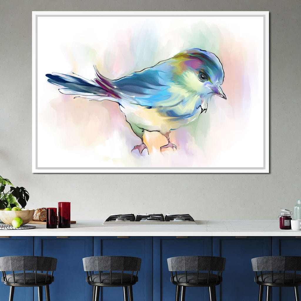 Watercolor Bird Canvas Wall Art