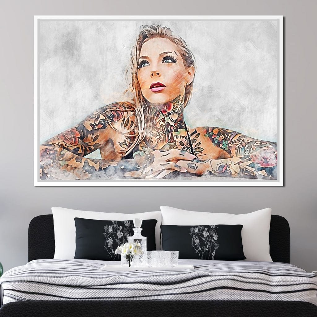 Girl Tattoo 2 - Mateo Canvas Wall Art